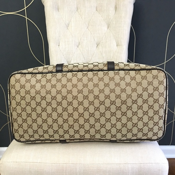 Authentic Gucci large tote bag brown monogram canvas - Picture 14 of 16